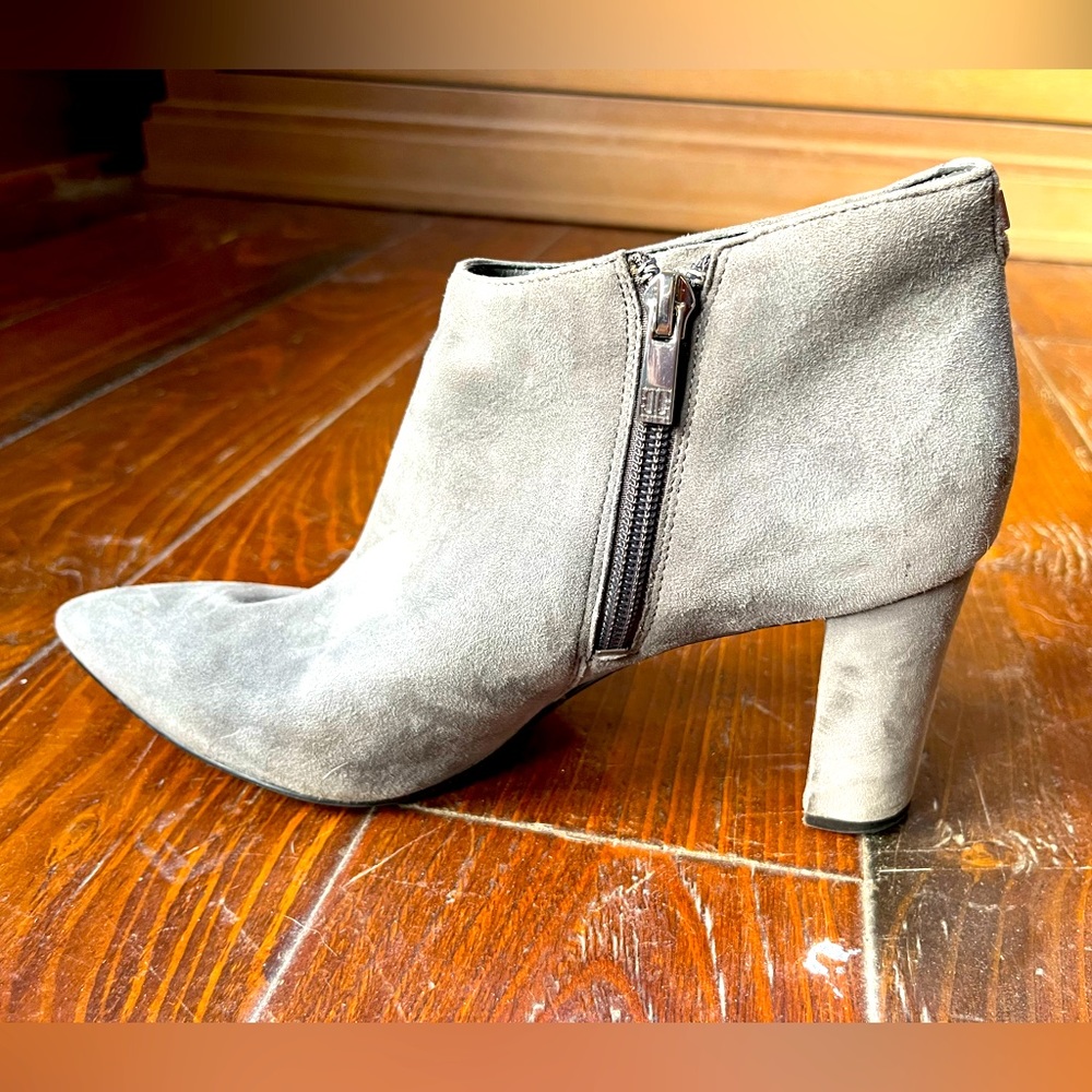 Ivanka Trump Gray Suede Booties - Size 7.5